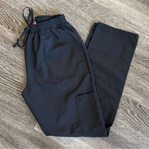 Scrubaid Black Cargo Scrub Pants